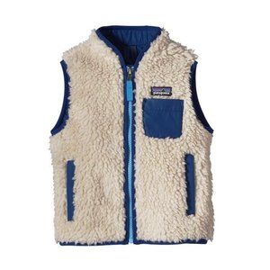 Patagonia Retro-X Fleece Vest - Blue/Cream - Size 3T